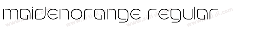 maidenorange regular字体转换 maidenorange regular字体转换